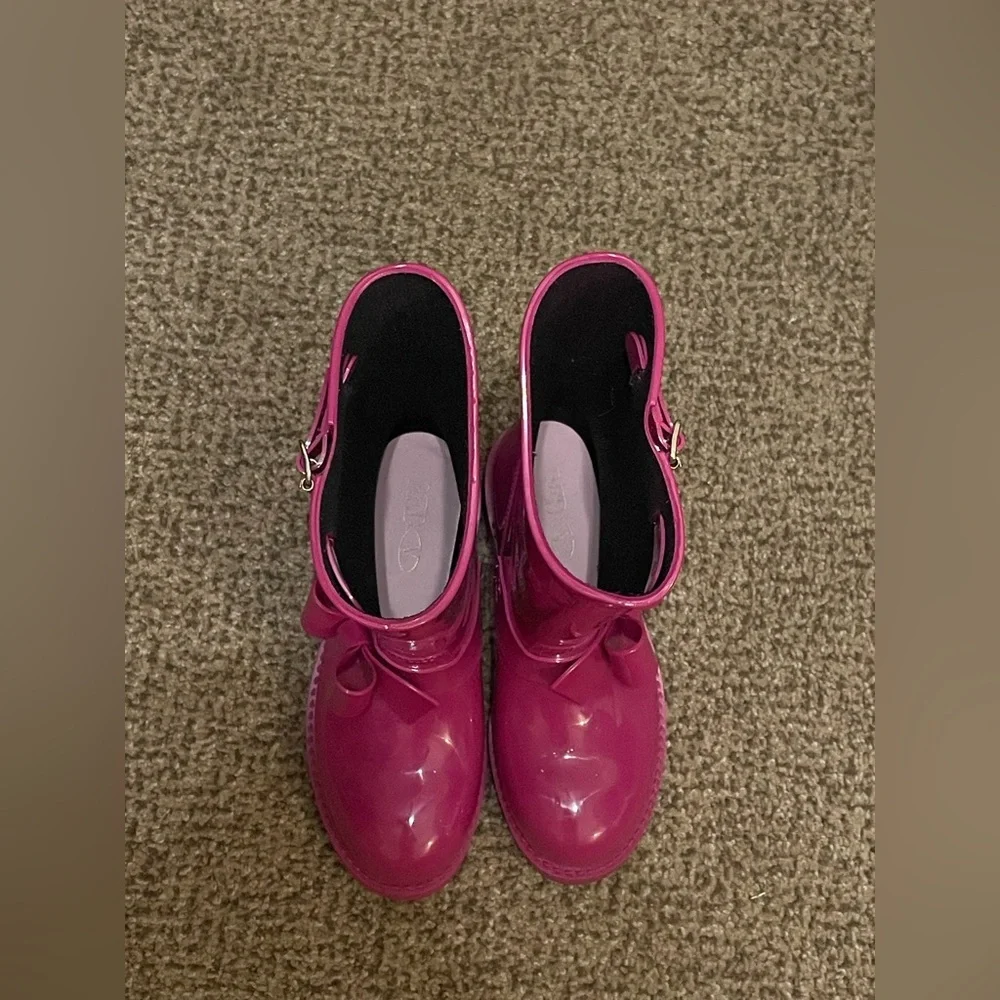 Valentino RED Rain Boots | Girls | Pink | Size 37 | Mid Calf